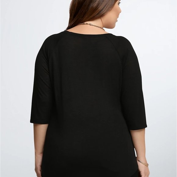 Torrid - Leopard Print - 3/4 Raglan Tee - Size 1 - Picture 7 of 7